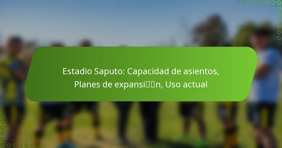 Estadio Saputo: Capacidad de asientos, Planes de expansión, Uso actual